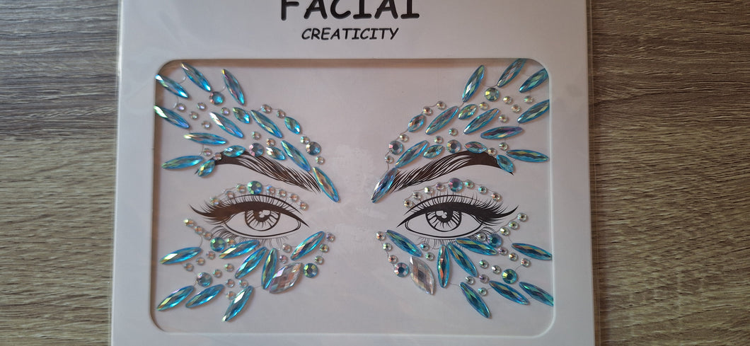 Face Jewels - Blue Angel