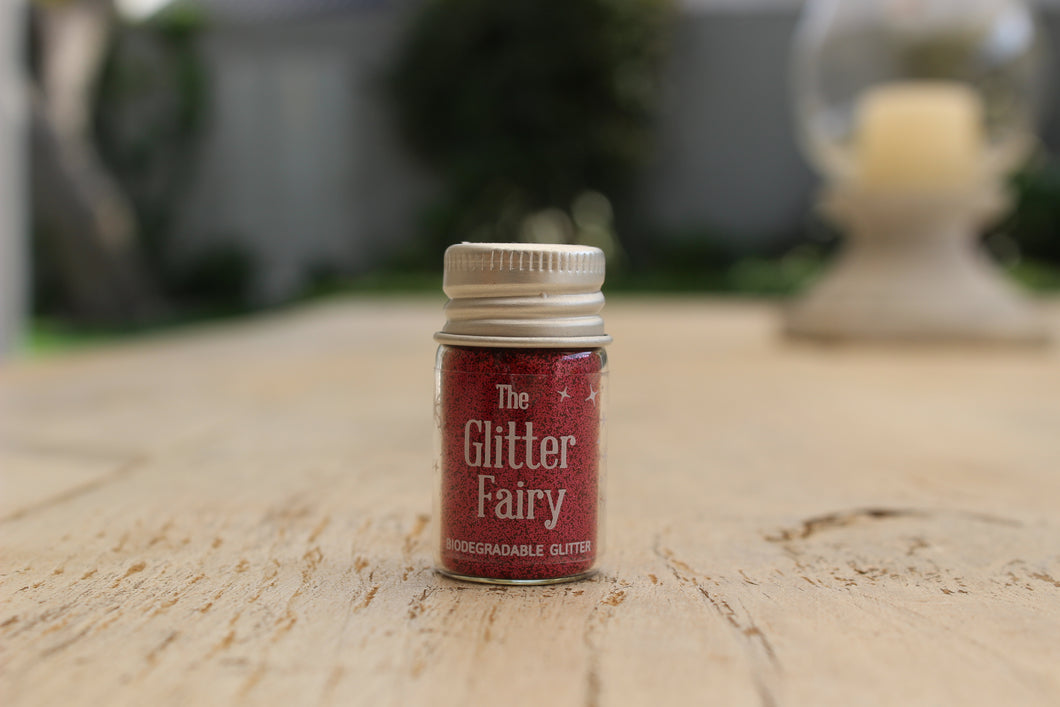 The Glitter Fairy Biodegradable Glitter Ruby Red