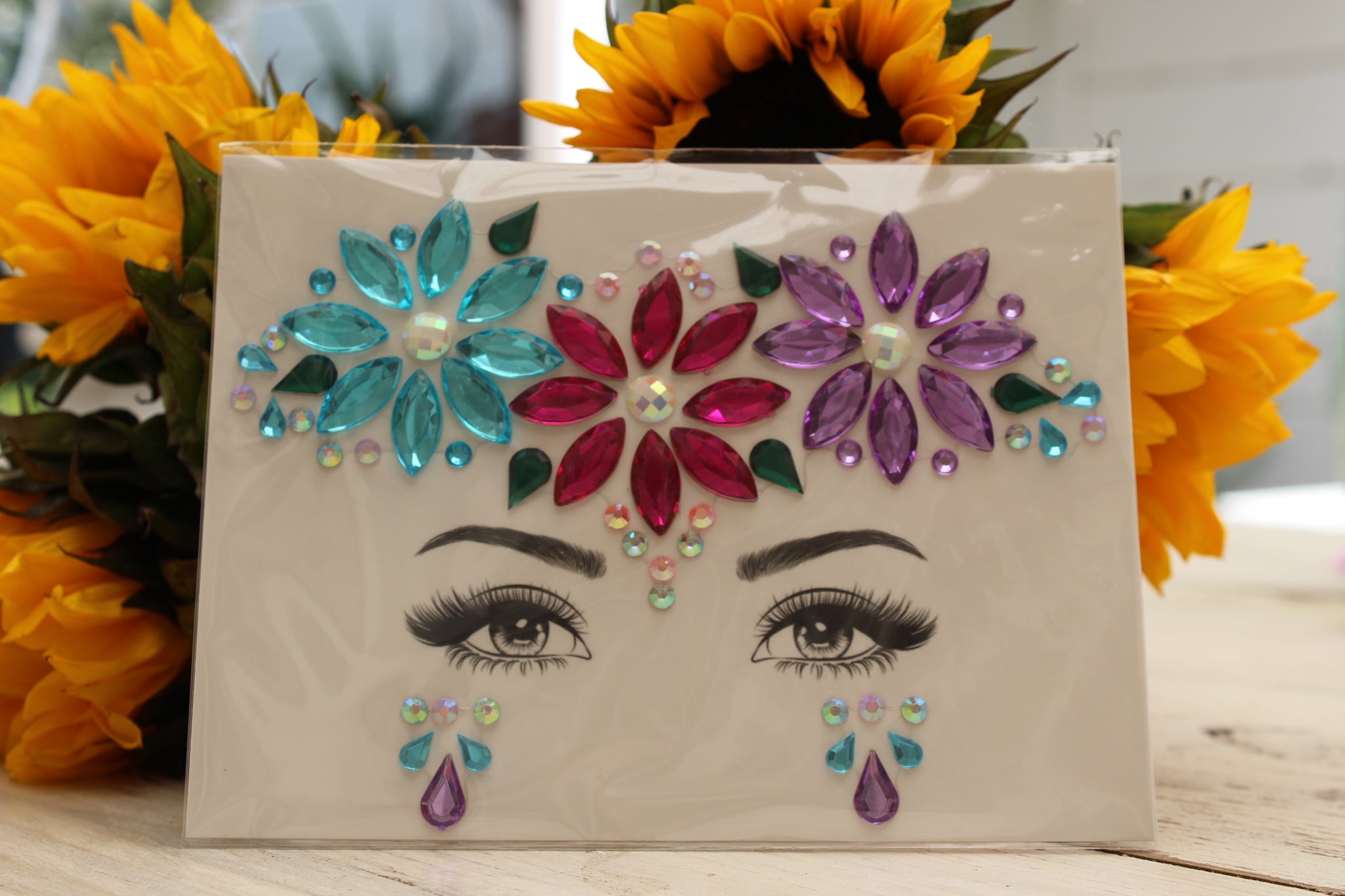 Purple face jewels hot sale